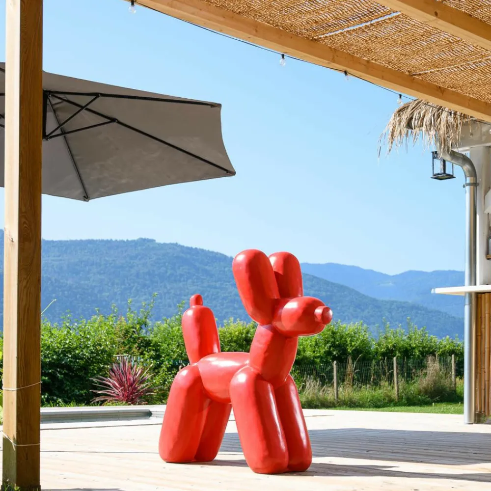 Wanda Collection - Statue chien ballon rouge 100 cm Online