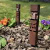Wattethome - Balise solaire tiki décorative en métal New