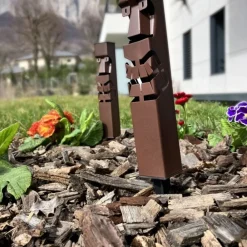 Wattethome - Balise solaire tiki décorative en métal New