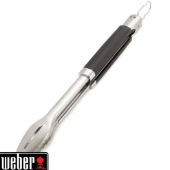 Weber Barbecues Et Planchas | - Pince barbecue Better verrouillable noire en inox - 4,6x6,35x55,56 cm