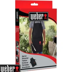 Weber Barbecues Et Planchas | - Tablier de cuisine en coton noir - taille ajustable