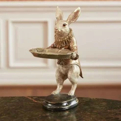 Werner Voß Décoration Créative | WERNER VOSS - Figurine lapin valet blanc résine 17x15x28cm