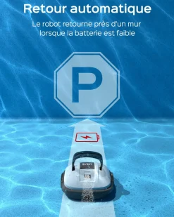 Wybot - Robot de piscine sans fil osprey 200 max - nettoyage puissant du fond, autonomie 100 min Hot