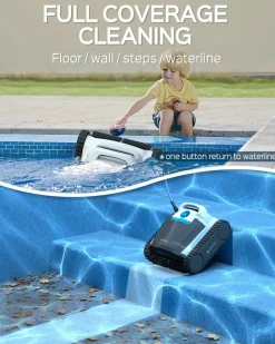 Wybot - Robot de piscine m1-c : nettoyage intelligent et efficace pour piscines enterrées