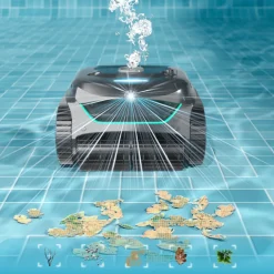 Wybot - c2 vision - robot de piscine sans fil avec smart vision, navigation intelligente, 8 modes de nettoyage, batterie longue durée Online