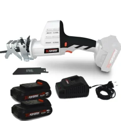 X-performer Taille-Haies, Tronçonneuses Et Élagueuses | - Scie a ebrancher portative 20v - coupe bois et metal -2700 t-min - xperformer xpcbr20li - 2 batteries 2ah et chargeur
