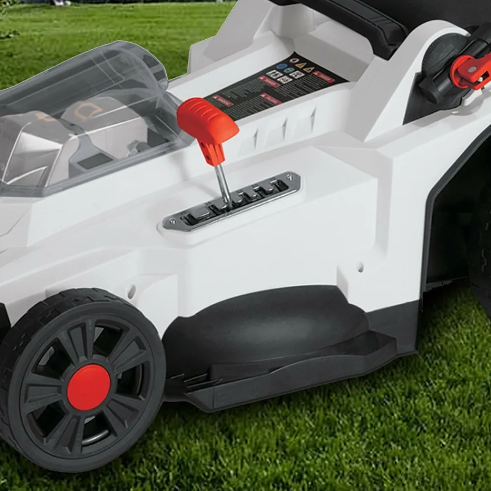 X-performer - Tondeuse à gazon portative sur batterie - 40v max - hauteur de coupe 6 positions avec 2 batteries 4ah et double chageur Best