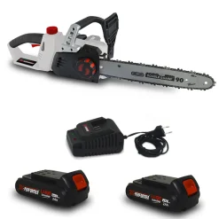 X-performer Taille-Haies, Tronçonneuses Et Élagueuses | - Tronçonneuse 40v (2x20v) xptro40li-2b - double sécurité - graissage auto + 2 batteries 2 ah - chargeur