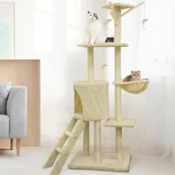 Youdoit Arbres À Chat Et Jouets | - Arbre à chat beige 79 x 34 x 138 cm