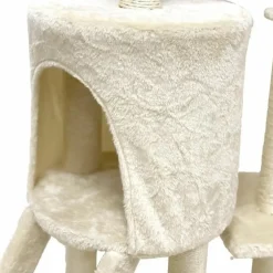 Youdoit Arbres À Chat Et Jouets | - Arbre à chat beige 79 x 34 x 138 cm