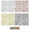 Youdoit Librairie Et Papeterie | - Kit stickers alphabets à paillettes + 20 étiquettes kraft fanion