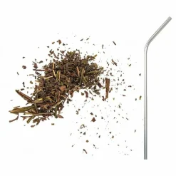 Youdoit - Thé vert bio japonais bancha hojicha 30 g + 4 pailles en inox New