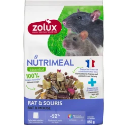 Zolux - Aliment composé pour rat et souris nutrimeal sachet de 850 g Outlet