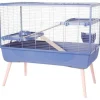 Zolux Cages Et Accessoires | - Cage grillagée lapin et rongeur sur pieds neolife 100 l - bleu