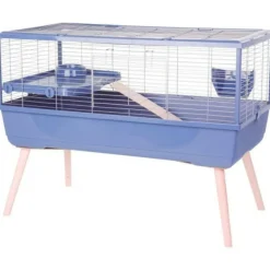 Zolux - Cage rongeur surélevée - - néolife - pour cochon d'inde - 99 x 54 x 79 cm - bleu Online