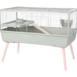 Zolux Cages Et Accessoires | - Cage rongeur surélevée - - néolife - pour cochon d'inde - 99 x 54 x 79 cm - vert