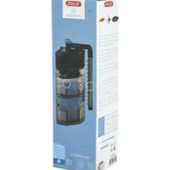 Zolux - Filtre intérieur d'angle - - pour aquarium de 40 a 80 l - débit de 300 l/h - 5w Clearance