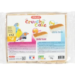Zolux - Friandise Crunchy Cake miel et fruits pour perruches, canaris x12 Discount