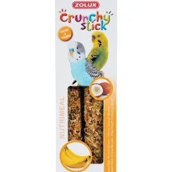 Zolux Alimentation | - Friandise Crunchy Stick noix de coco banane pour perruches x2 - 85 g