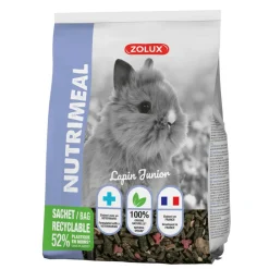Zolux Alimentation | - Granulés lapin nain junior (moins de 6mois) nutrimeal - 800g