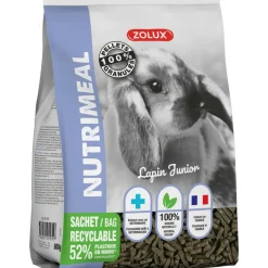 Zolux Alimentation | - Granulés lapin nain junior nutrimeal - 800g.
