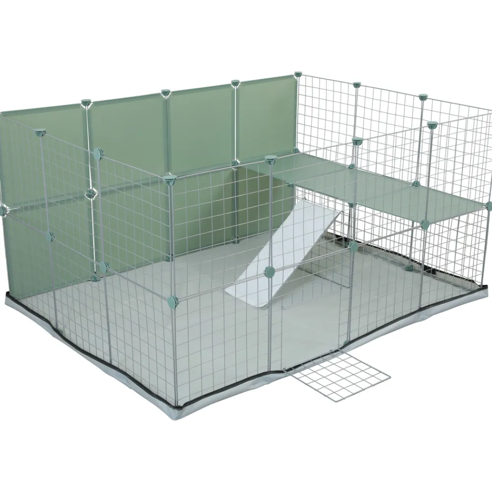 Zolux - Habitat modulable Neolife pour lapin à assembler 140x105x70 cm Hot