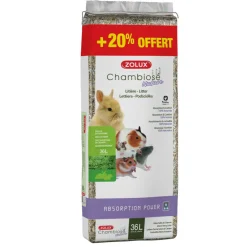 Zolux Hygiène Et Soins | - Litière chambiose nature 30l + 20 % soit 36 l pour rongeur
