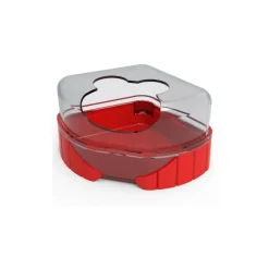 Zolux - 1 maison de toilette pour petits rongeurs rody3 couleur rouge taille 14.3 c New