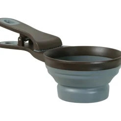 Zolux - Pince 2 en 1 doseur silicone m 237 ml gris pour chat et chien Outlet