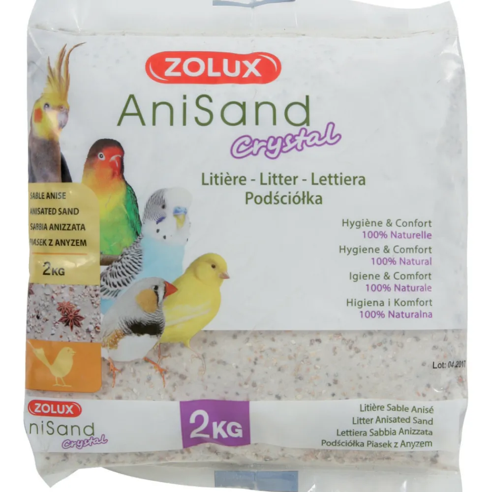 Zolux Hygiène Et Soins | - Sable anisand crystal litière 2 kg pour oiseaux