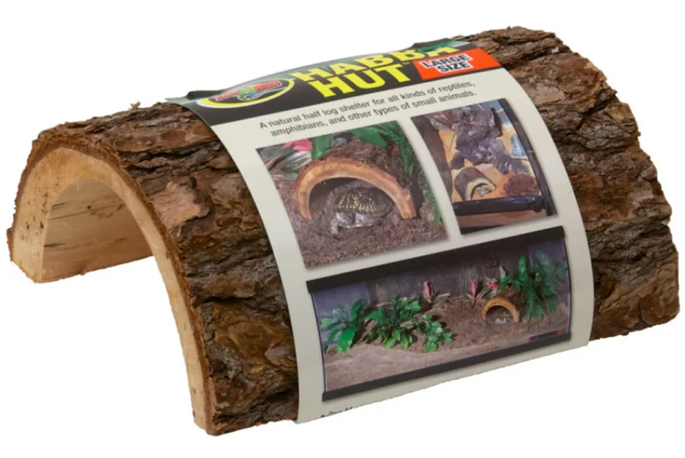 Zoomed Décoration Et Substrats | - Cachette en bois de sapin- habba hut - 18 cm - pour reptiles ou invertébrés