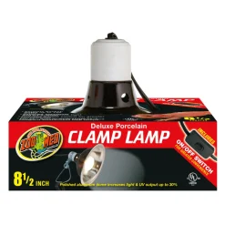 Zoo Med Eclairage | - Support de lampe zoomed deluxe porcelaine clamp lampe 22 cm pour terrarium